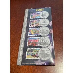 2001 50 State Quarters Greetings From America Portfolio - New & Sealed